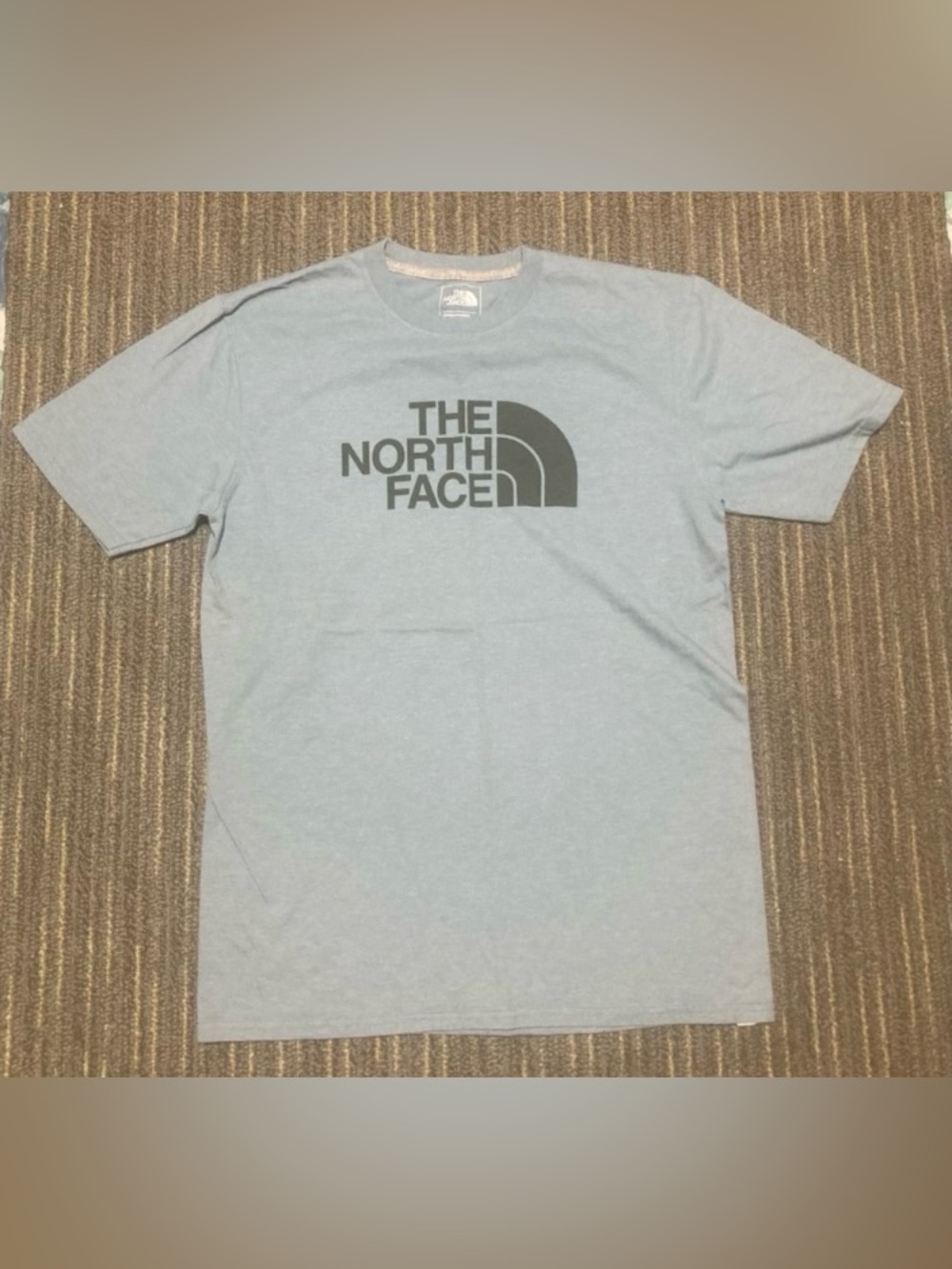 The North Face Men’s Pale Blue Logo Short Sleeve Tee